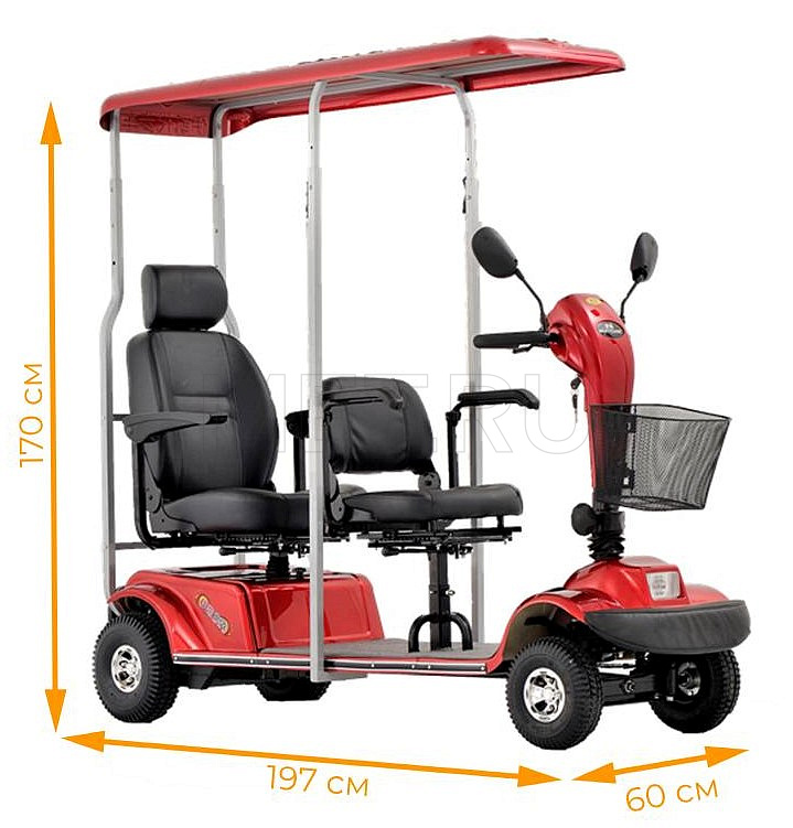 MET EXPLORER 900 TANDEM Электрическая кресло-коляска скутер для двух человек от производителя